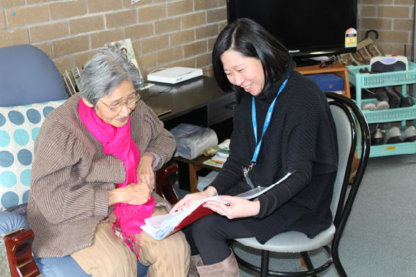 Case Manager Discussing Care Plan with Consumer